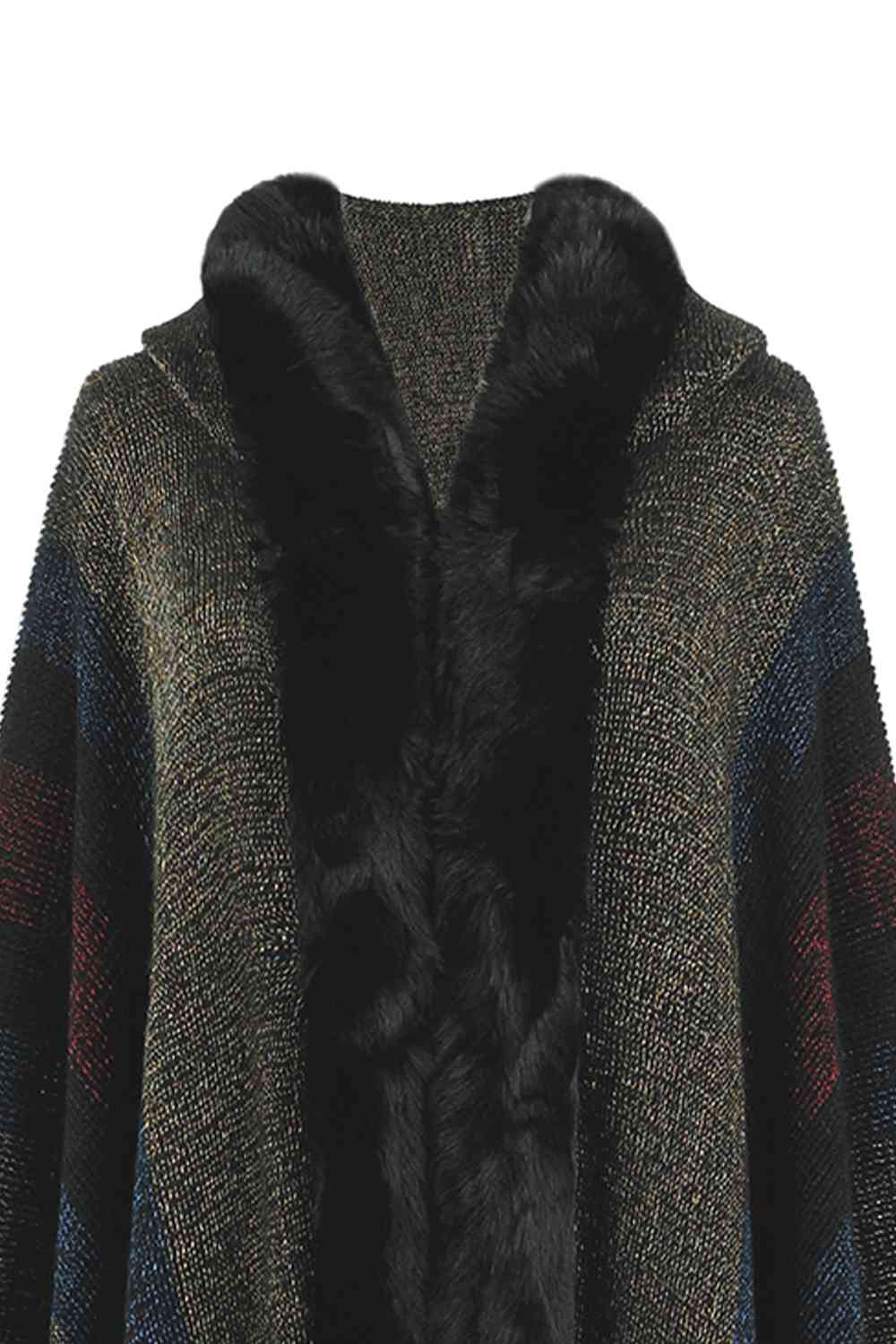Stilla | Block Fringe Detail Poncho