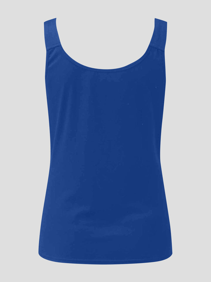Stilla | Plus Size Blonde Detalje Sweetheart Hals Tank