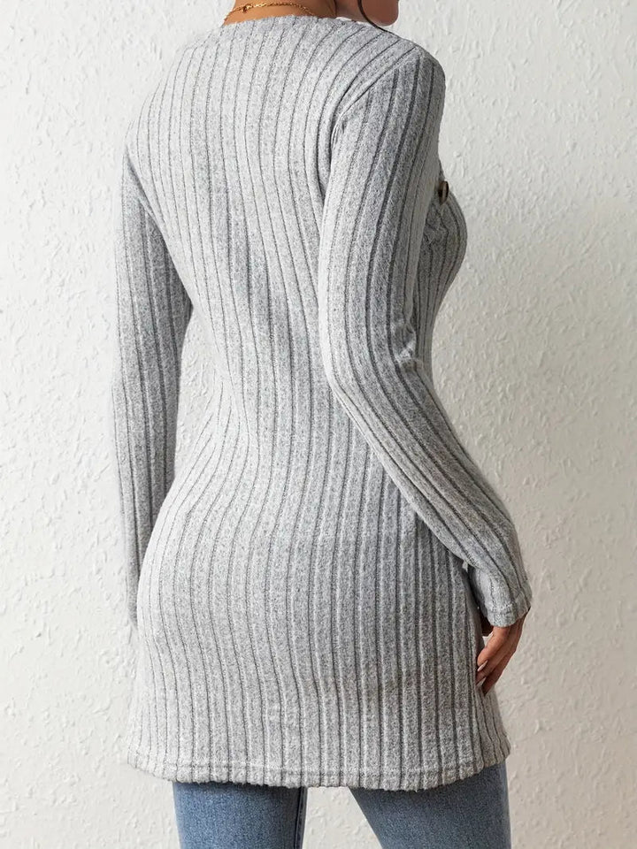 Stilla | Stilfuld Ribbet Pullover til Kvinder