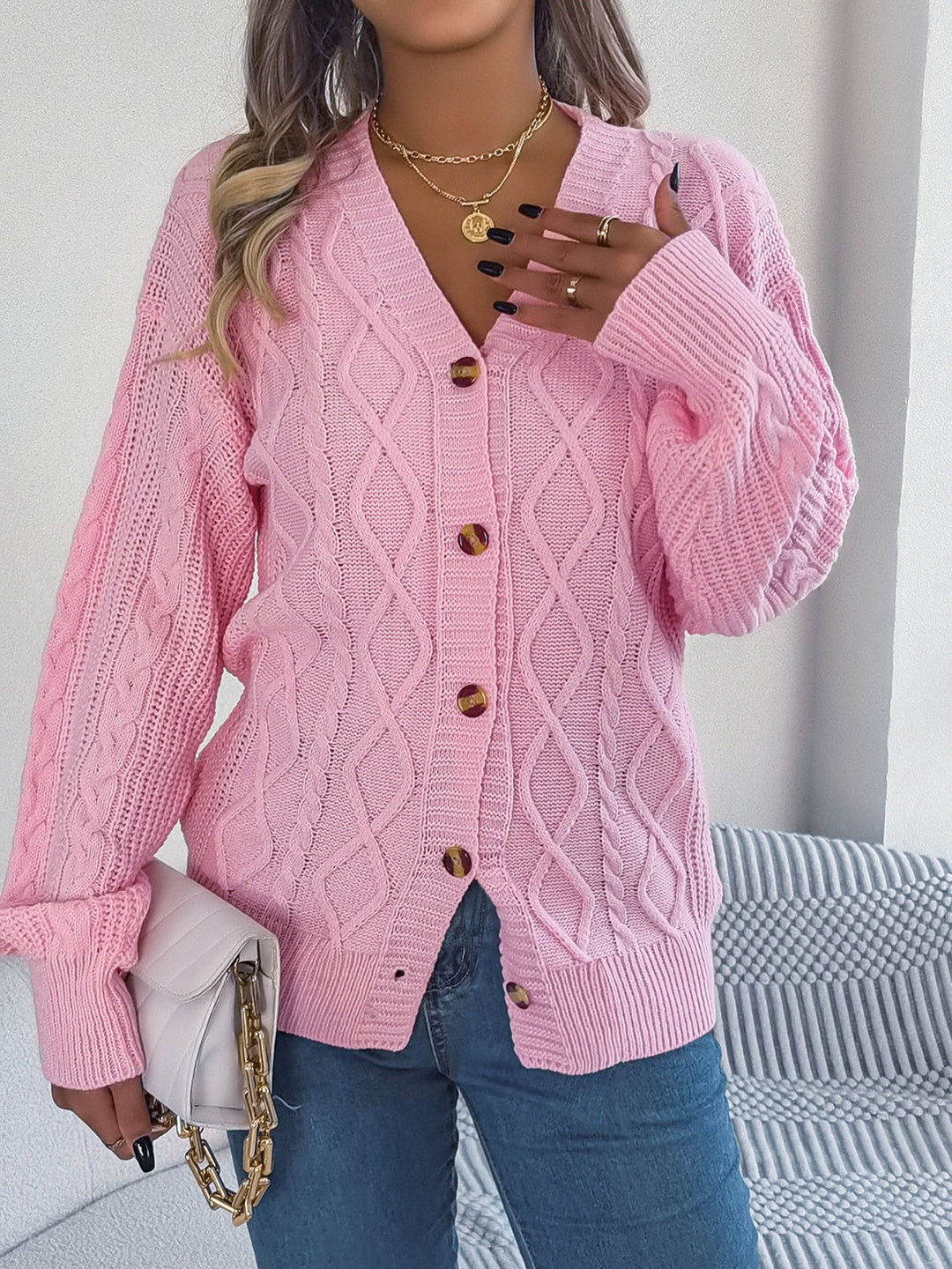 Stilla | Strik Langærmet Cardigan