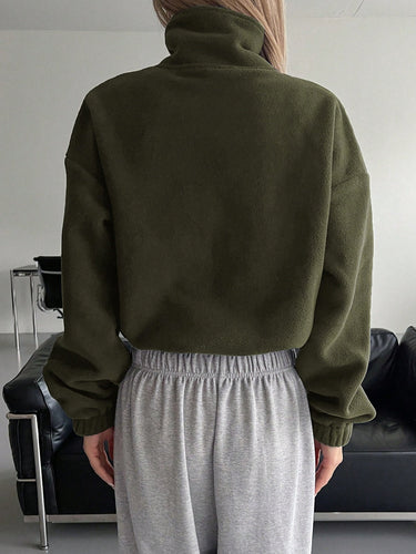 Stilla | Zip Up Langærmet Cropped Jakke