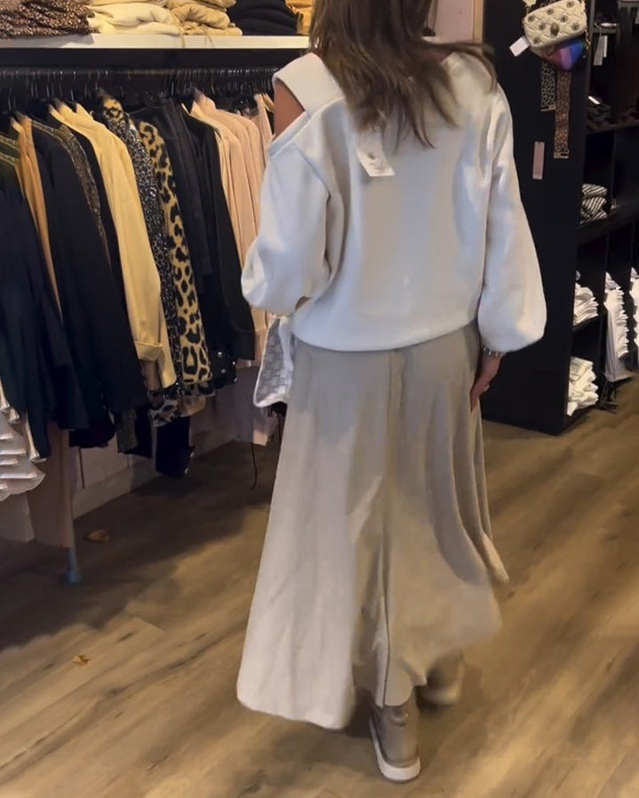 Stilla | Sweatshirt med Kold Skulder