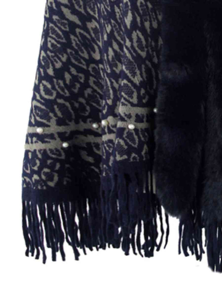 Stilla | Fringed Hem Poncho