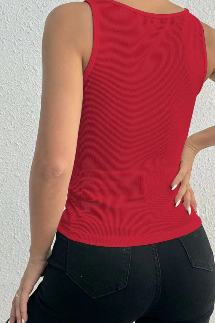 Stilla | Detalje Firkanthals Bred Strop Tank