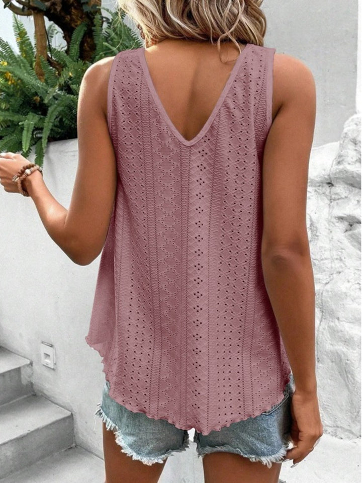 Stilla | V-Hals Bred Strop Tank