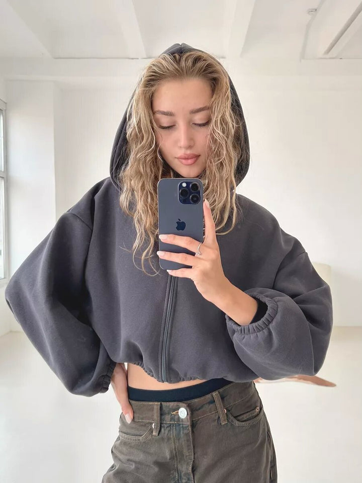 Stilla | Casual, Letvægts, Kort Sports Hoodie Jakke