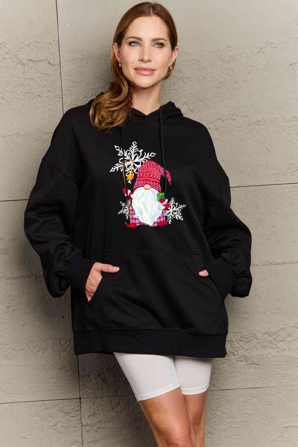 Stilla | Love Full Size Grafisk Hoodie
