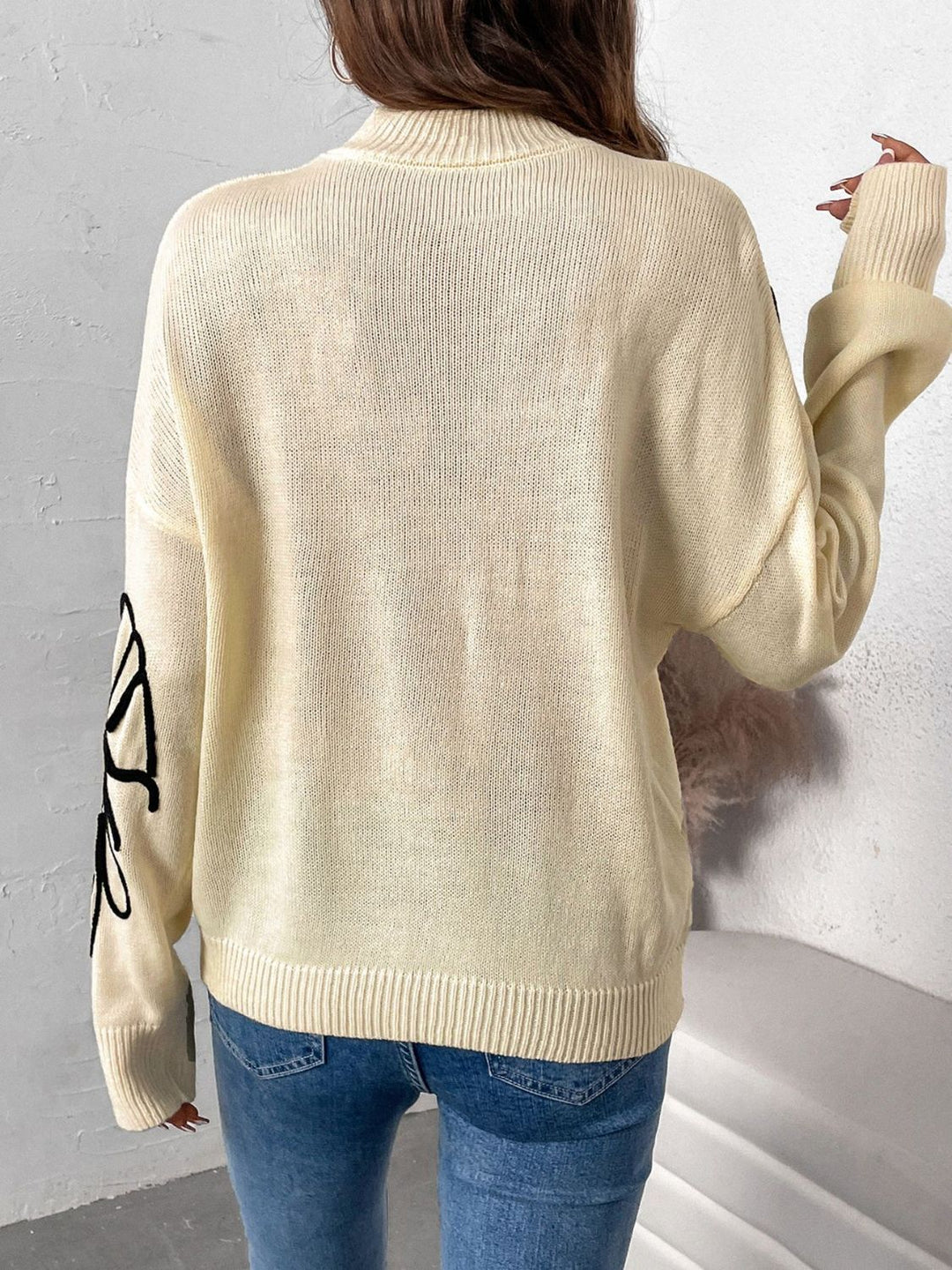 Stilla | Pullover Perfee med lange ærmer, ståkrave og dybe skuldre