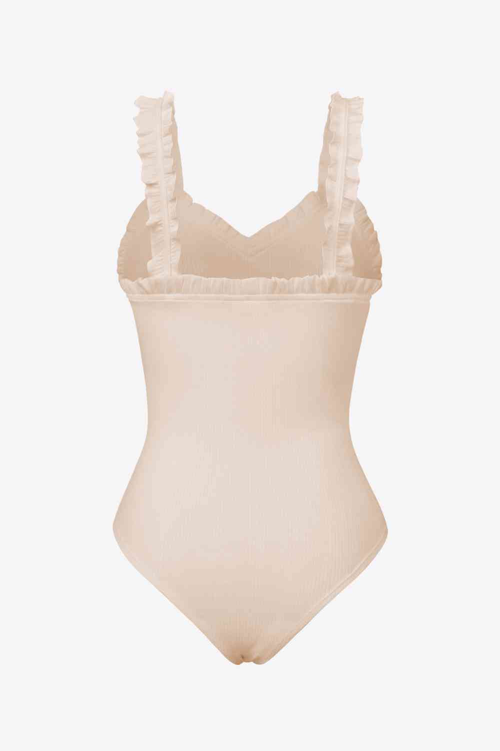 Stilla | Ruffle Trim Ærmeløs Bodysuit