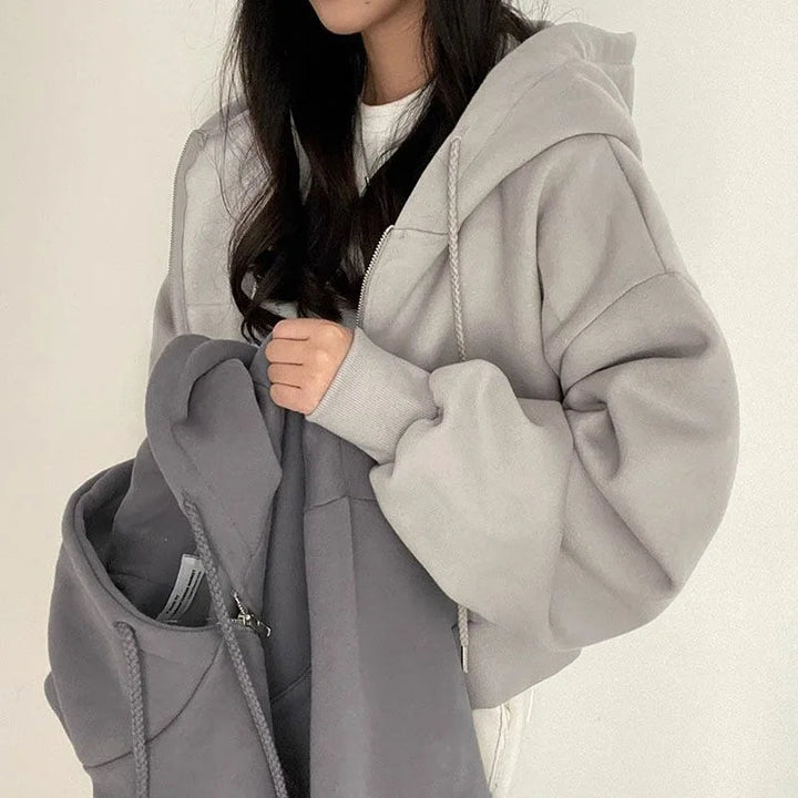 Stilla | Stilfuld Kort Hoodie