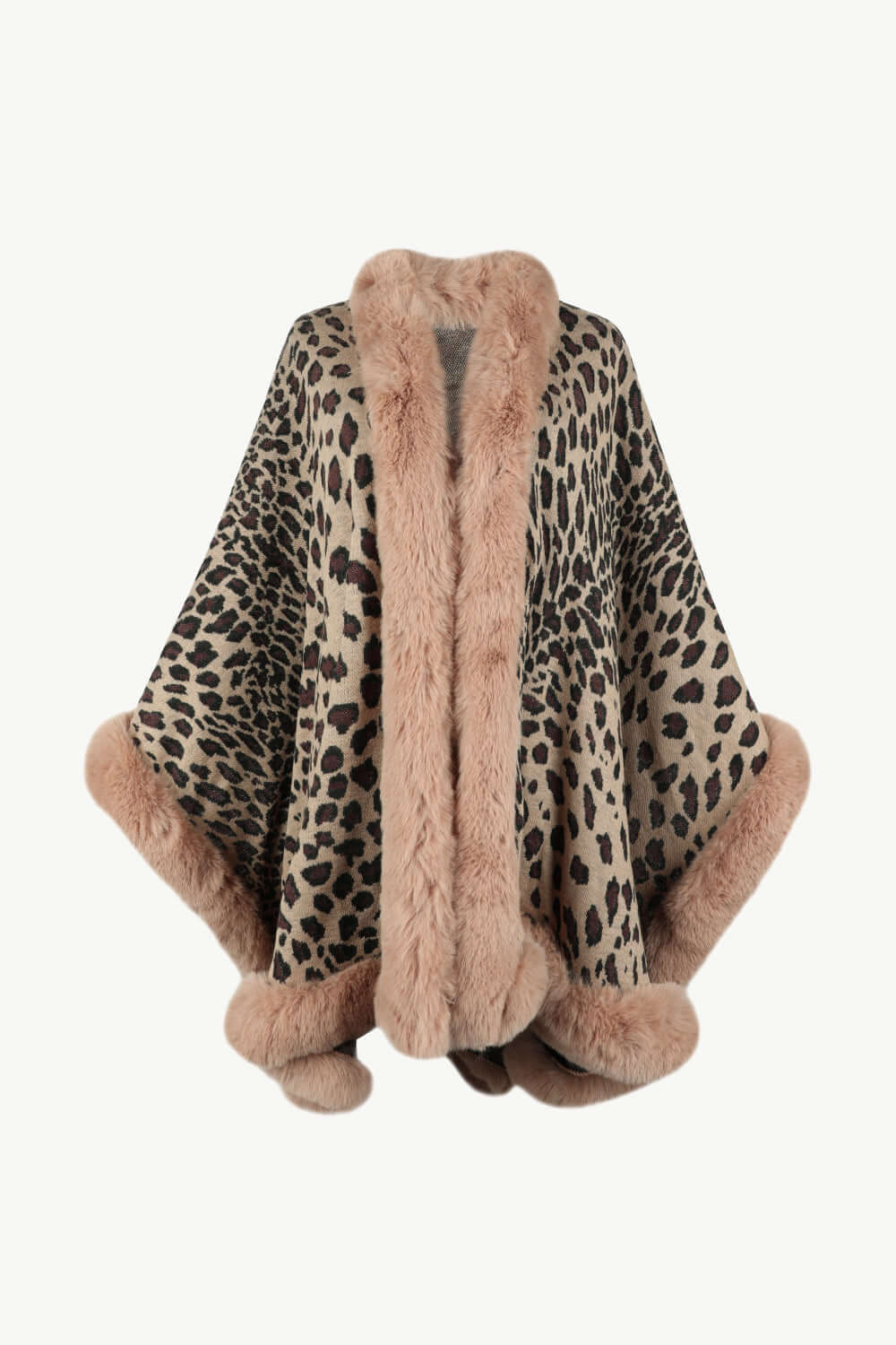 Stilla | Leopardmønster Åben Poncho