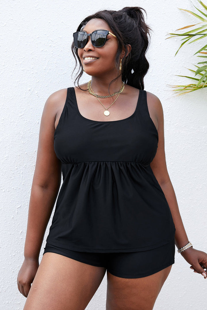 Stilla | Størrelse Scoop Neck Tankini Sæt
