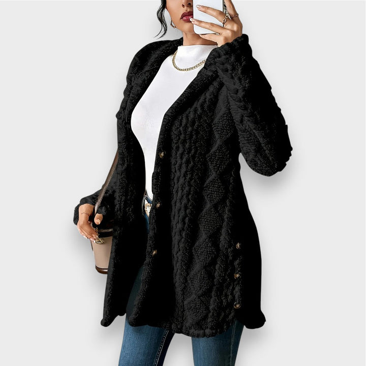 Stilla | Cozy Plush Hættetrøje Cardigan