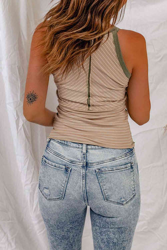 Stilla | Kontrast Rund Hals Tank