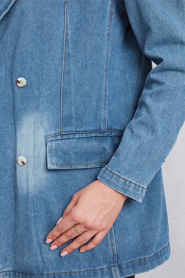 Stilla | Krave Vasket Denim Top