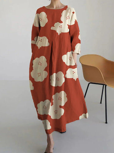 Stilla | Casual, Simpel Blomsterprint Kjole Til Kvinder