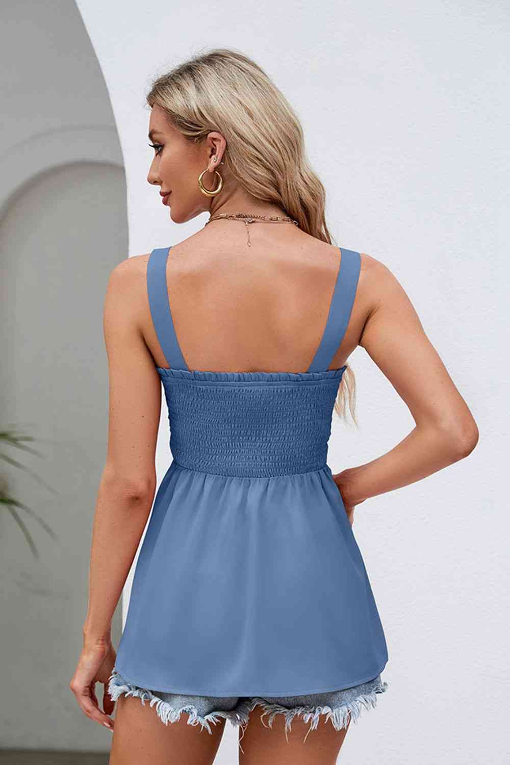 Stilla | Square Neck Babydoll Tank