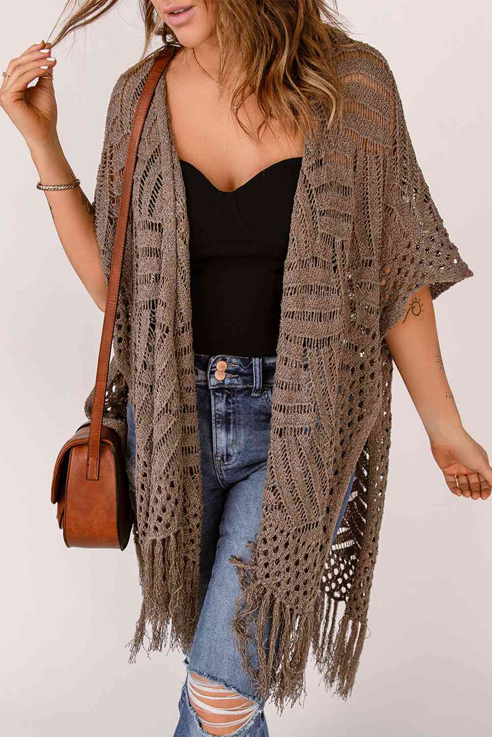 Stilla | Hem Slid Åben Front Cardigan