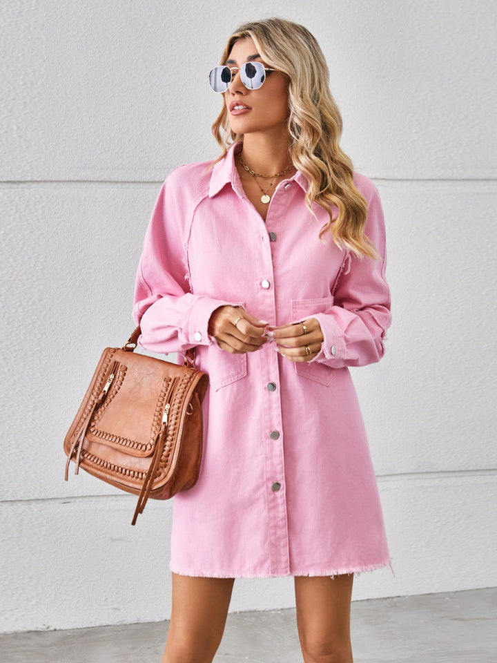 Stilla | Hem Button Up Denim Kjole