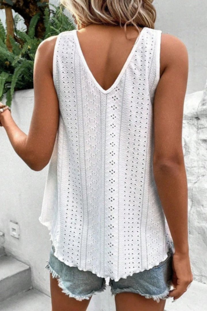 Stilla | V-Hals Bred Strop Tank