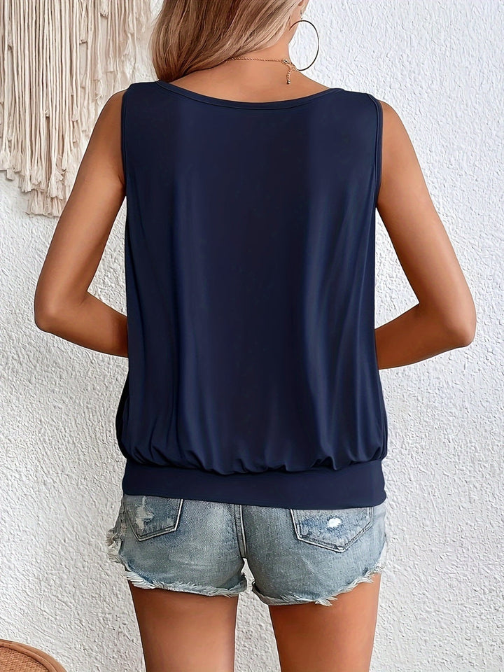 Stilla | Størrelse Rynket Scoop Hals Tank