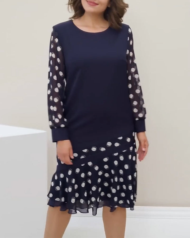 Stilla | Rundhals Lange ærmer Polka Dot