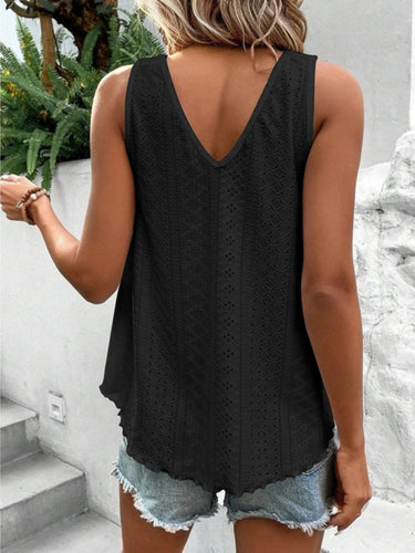 Stilla | V-Hals Bred Strop Tank