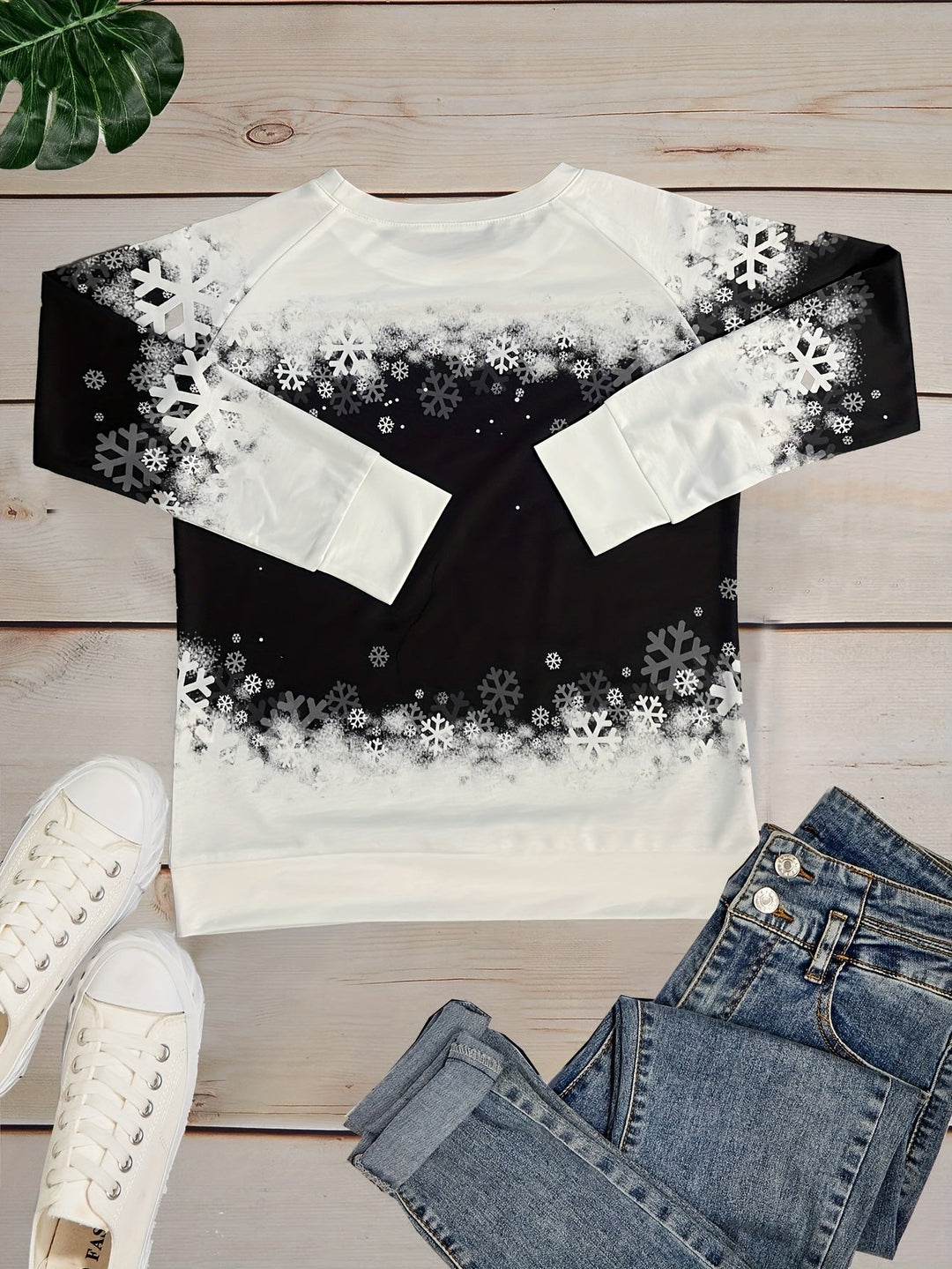 Stilla | Trykt Pullover Snowcat