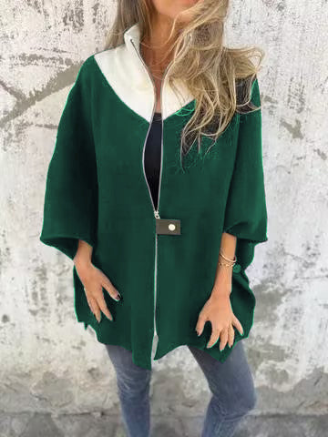 Stilla | Casual jakke med ståkrave og lynlås