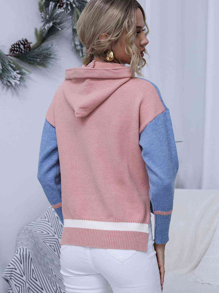Stilla | Drop Shoulder Slit Hoodie