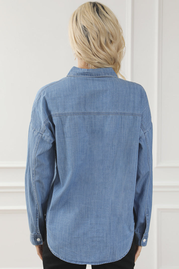 Stilla | Knap-op Krave Denim Top