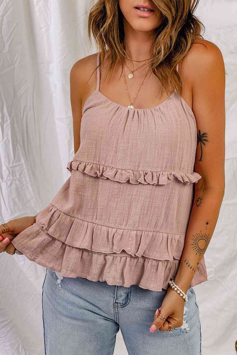 Stilla | Scoop Hals Stroppefri Top