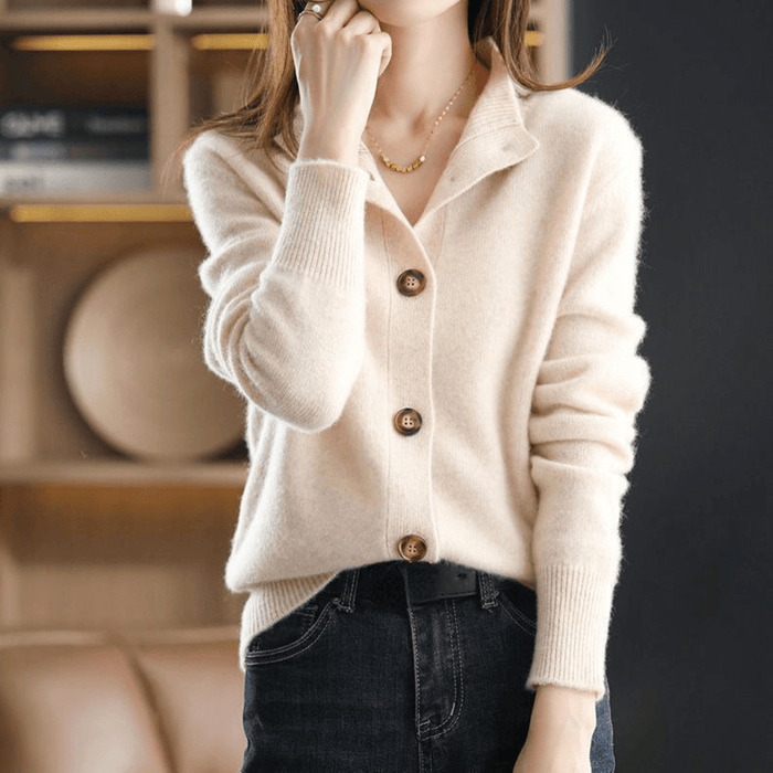 Stilla | Blød, Krammevenlig Cashmere Strik Cardigan Sweater