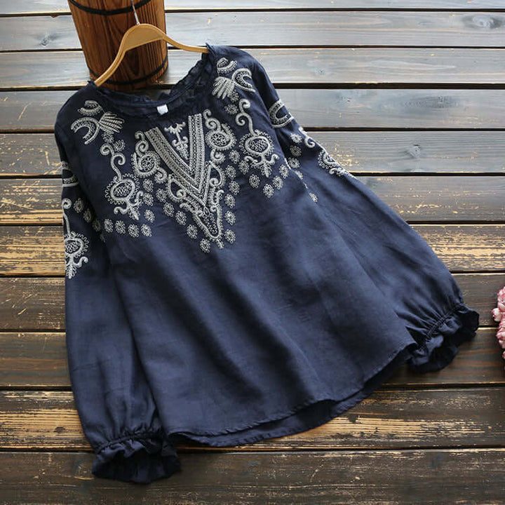 Skovae | Broderet Rundhals-T-shirt