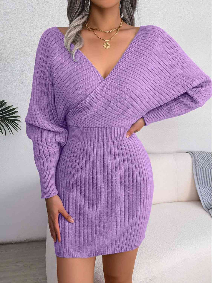 Stilla | Strik Dolman Ærme Sweater Kjole