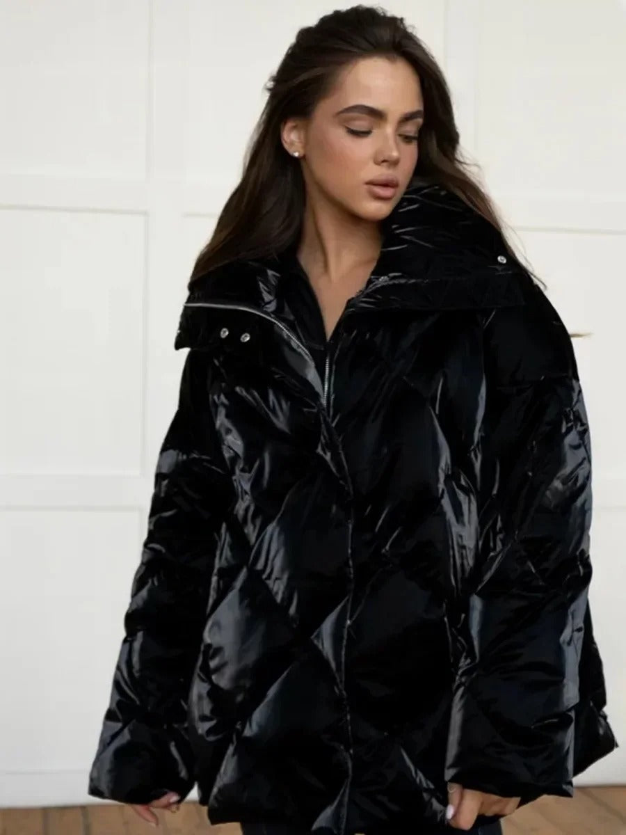 Stilla | Oversized Puffer med Lynlås