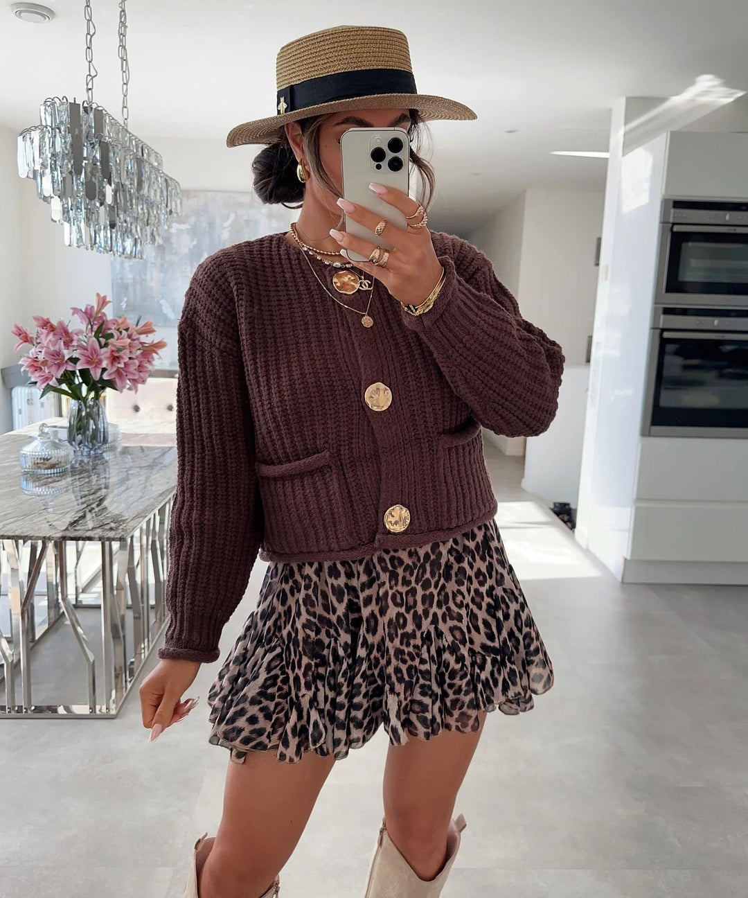 Stilla | Cozy Chic Kvinders Cardigan med Knapper og Lommer