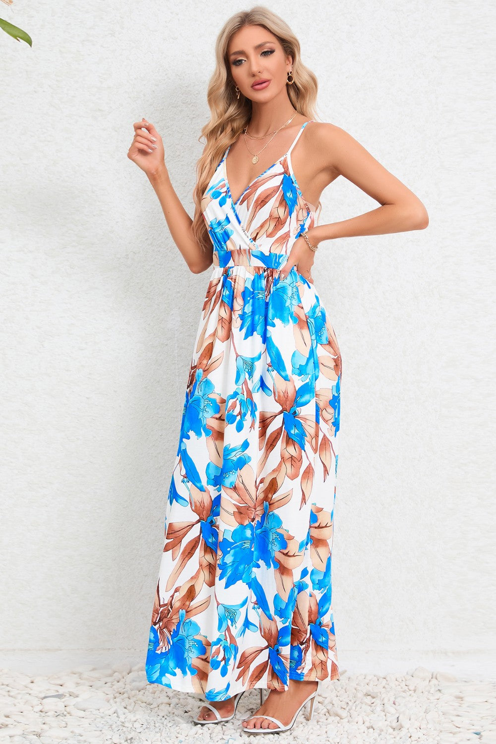 Stilla | Surplice Maxi Cami Kjole