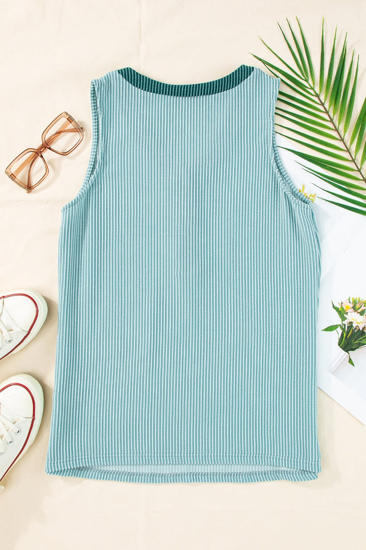 Stilla | Stribet V-hals Tank