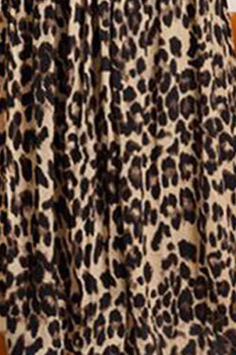 Stilla | Størrelse Leopardprint Midi Skørt