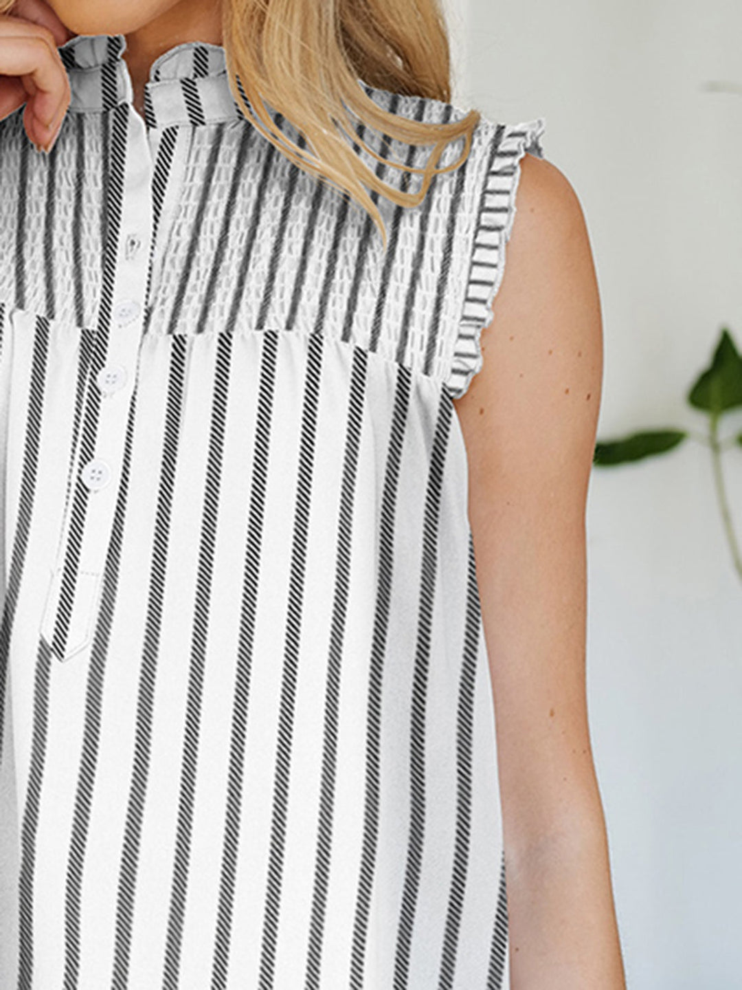 Stilla | Printet Mock Neck Top