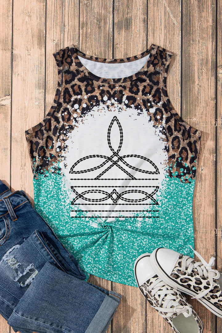 Stilla | Geometrisk Rund Halset Tank