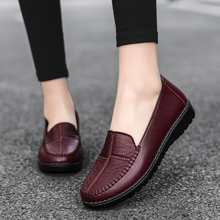 Stilla | Dame Slip on Loafers, Blød Sål, Skridsikre Flade Sko