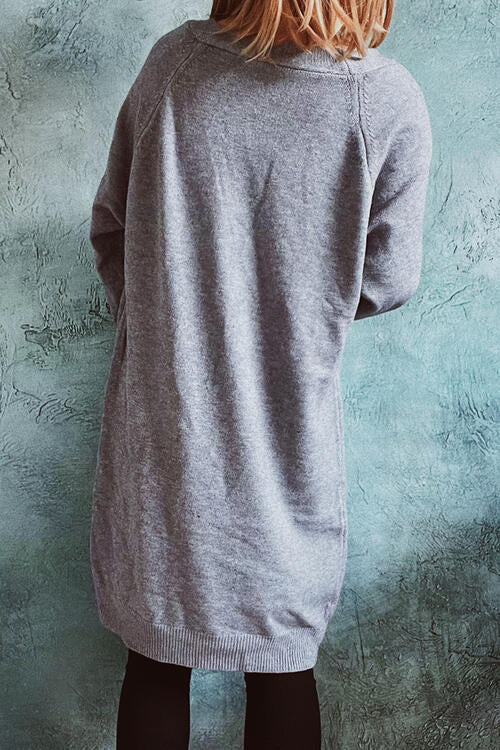 Stilla | Front Longline Cardigan Med Lommer