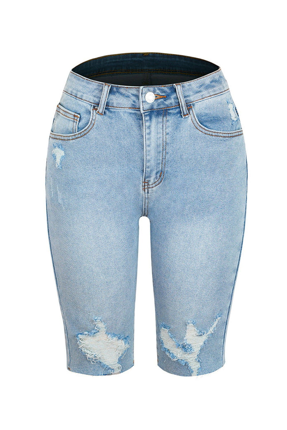 Stilla | Lommerede Denim Shorts