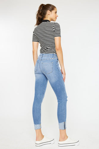 Stilla | Distressed Cat's Whiskers Button Fly Jeans