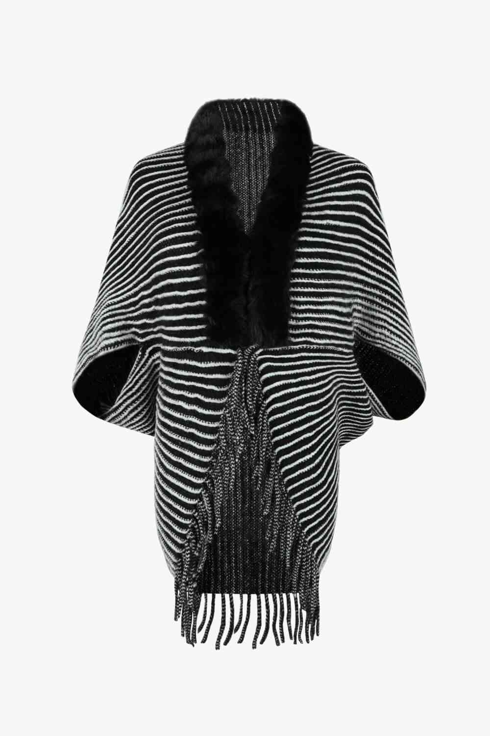 Stilla | Åben Front Frynse Poncho