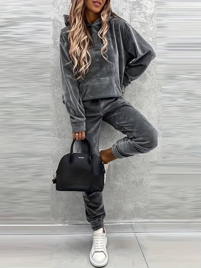 Stilla | Blødt Velvet Casual To-Delt Sæt