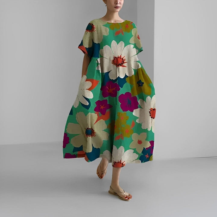 Stilla | Boho Blomstret Kjole