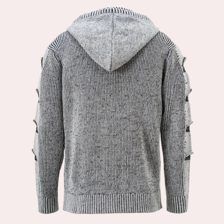 Stilla | Modebevidst Hættetrøje Cardigan til Mænd